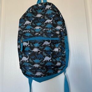 Dinosaur Adventure Kids Backpack - Blue and Black